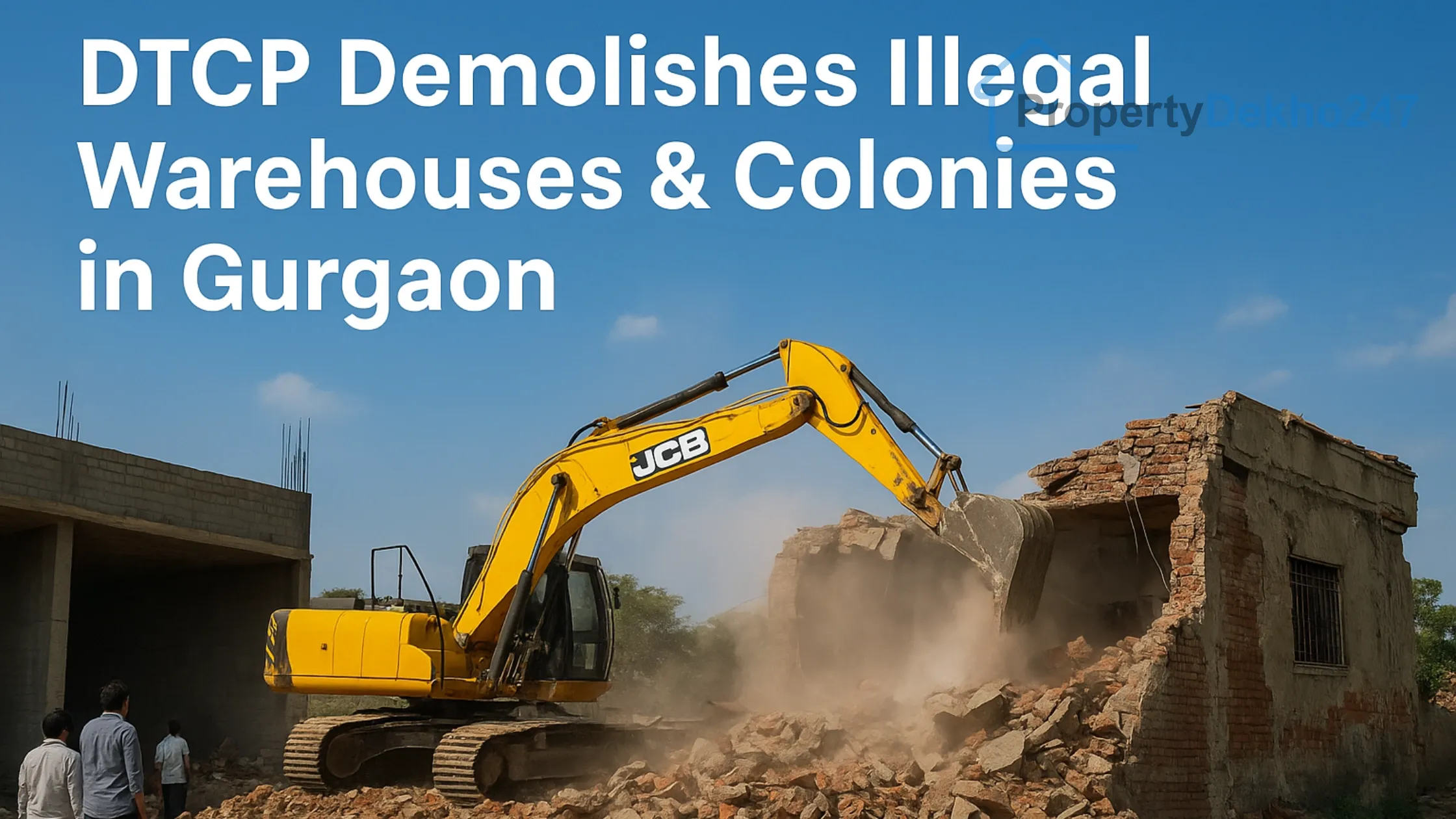 DTCP Demolishes Illegal Warehouses & Colonies in Gurgaon