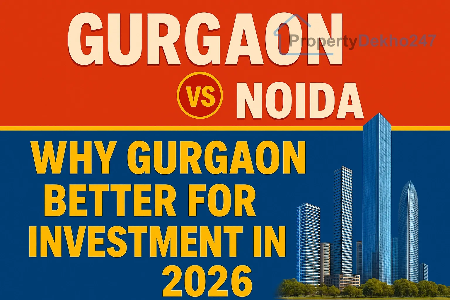Gurgaon vs Noida: Why Gurgaon Is Better for Investment in 2026