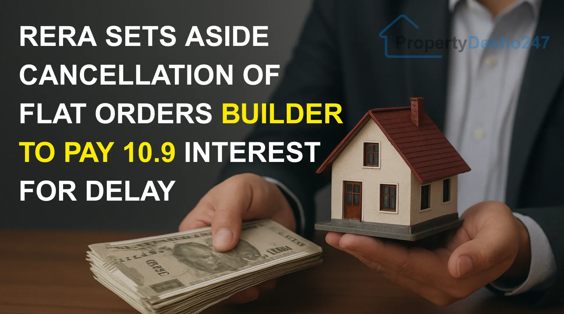 Rera sets aside cancellation of flat orders builder to pay 10.9 interest for delay