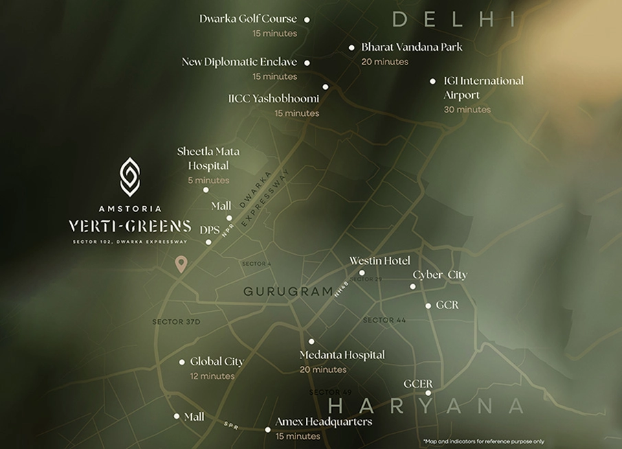 BPTP Gaia Residences Location Map