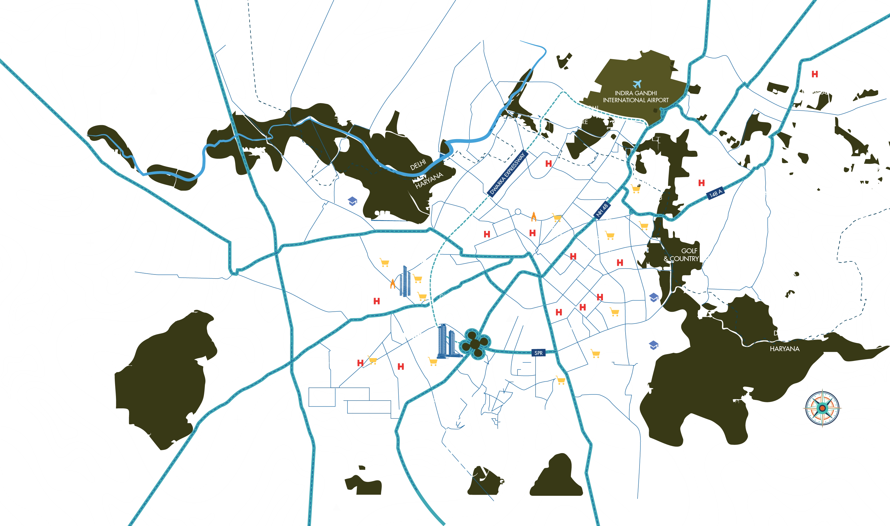 Ganga Valley Floor Location Map