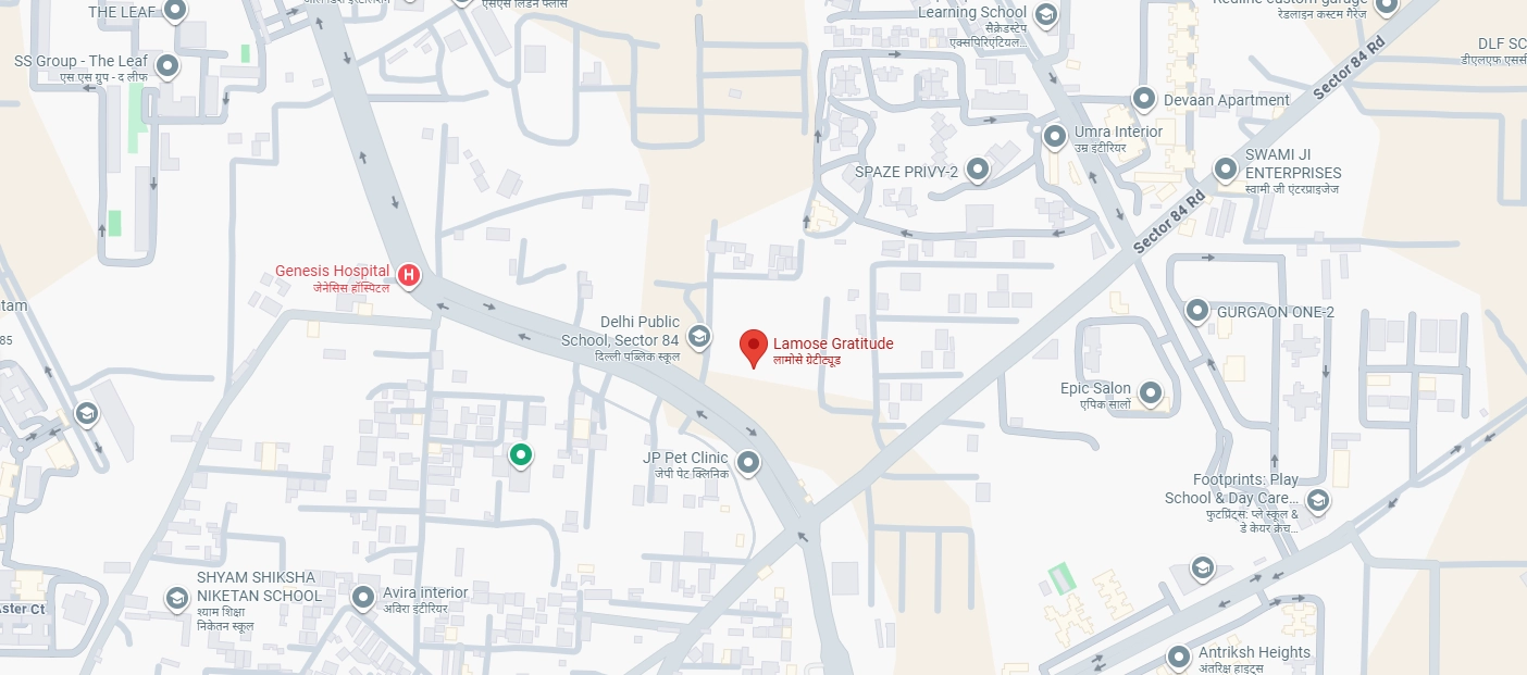 Lamose Gratitude 84 Location Map