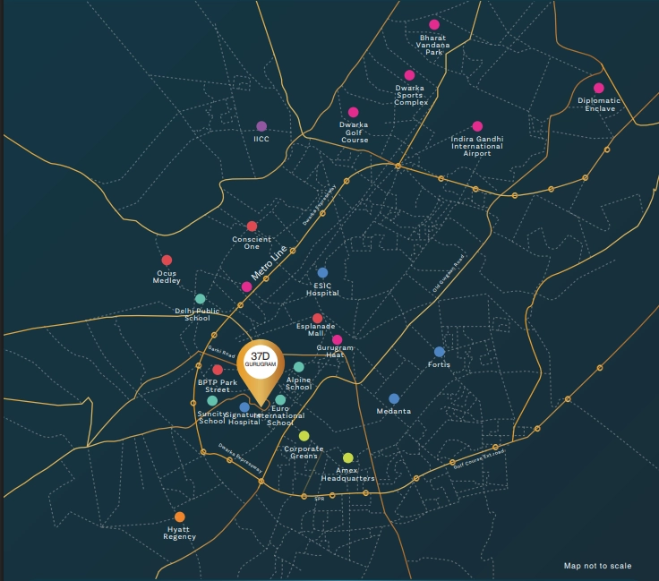 BPTP The Amaario Location Map
