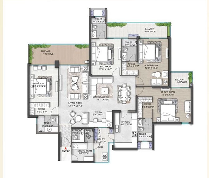 M3M St Andrews at SCDA Unit Specifications