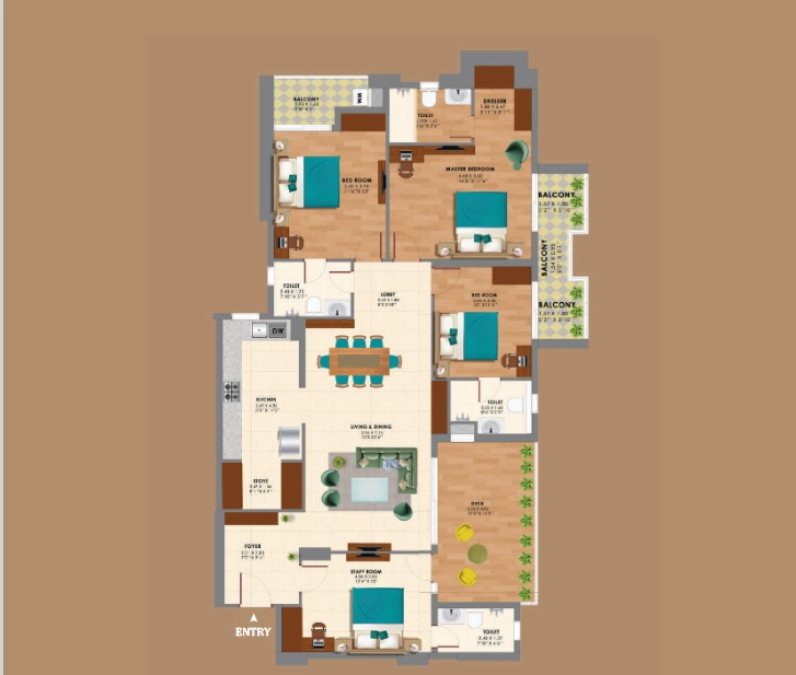 Unit Specifications of Ashiana Aaroham